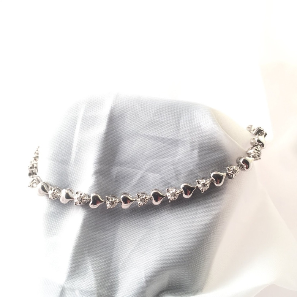 Diamonds Hearts & Sterling Silver